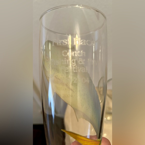 3 Conch Beer glasses. 8.25” - Picture 6 of 9